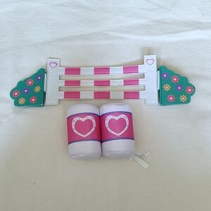 Build-a-Bear Horse and Hearts riding jump set